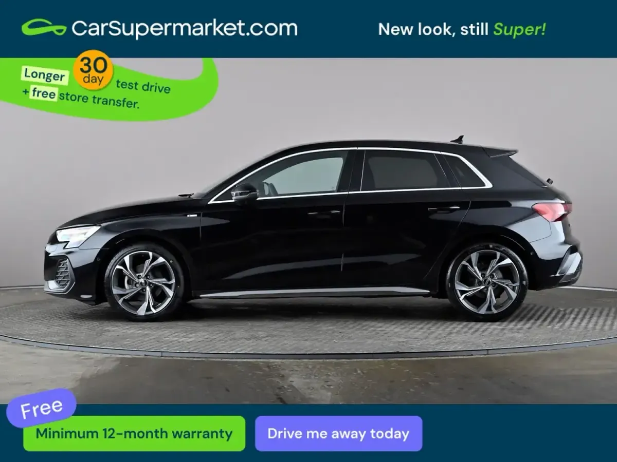 Begagnad Audi A3 S-Line 2025 Svart Halvkombi