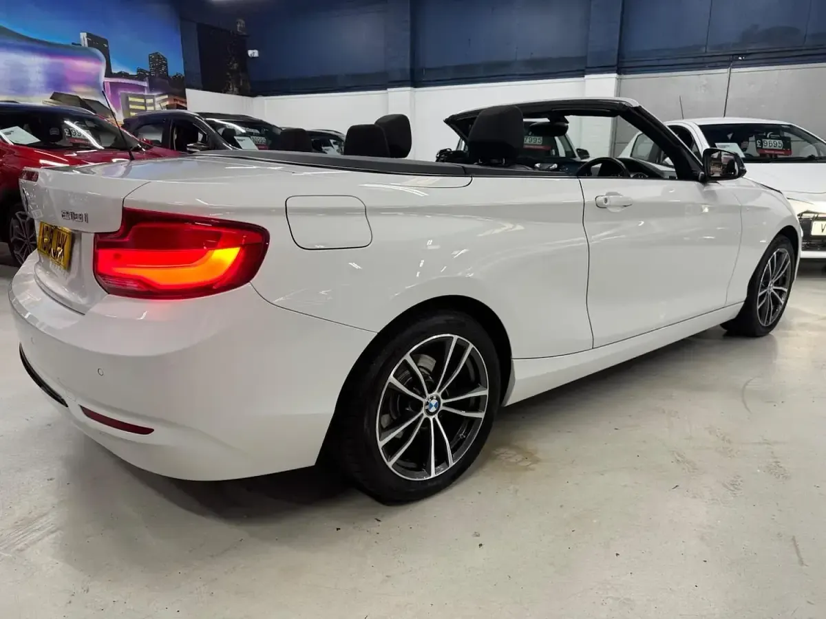 Used BMW 218 Sport Line 2018 White Cabriolet
