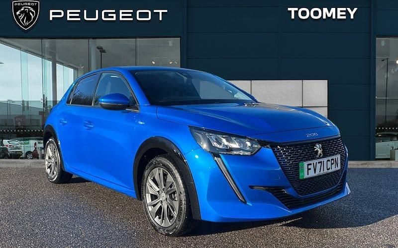 Blue Used 2021 Peugeot e-208 Allure Hatchback | £10,995 (Fair price) - Image 1/4
