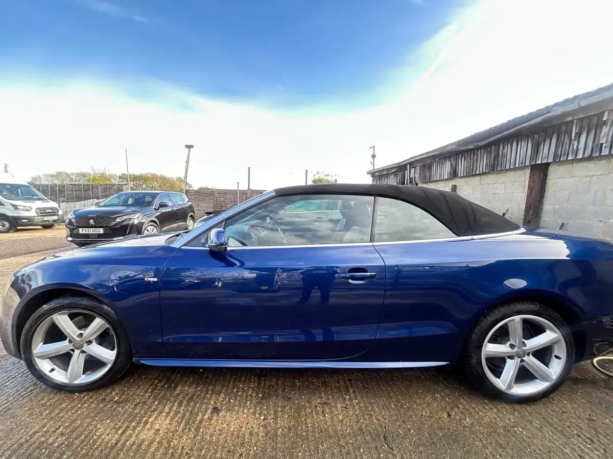 Used Audi A5 Cabriolet S-Line 2013 Blue Cabriolet