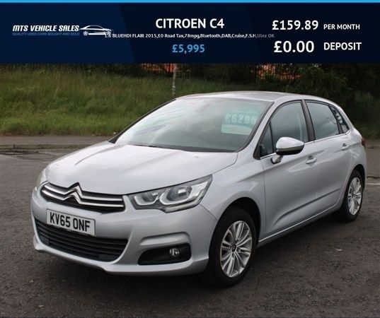 Silver Used 2015 Citroën C4 Flair Hatchback | £5,495 (Fair price) - Image 1/1