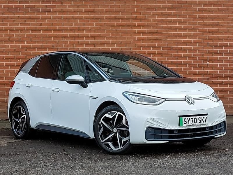 Used VW ID.3 Pro 150 kW (204 HP) 2020 White Hatchback