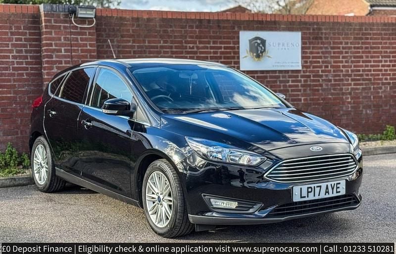 Used Ford Focus Zetec 101 HP (74 kW) 2017 Black Hatchback