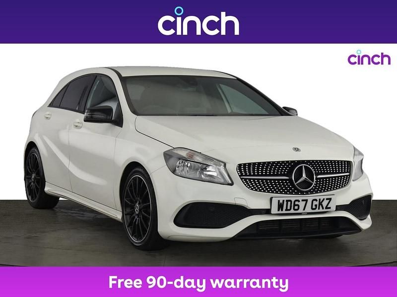 White Used 2018 Mercedes A160 AMG line Hatchback | £12,949 (Fair price) - Image 1/3