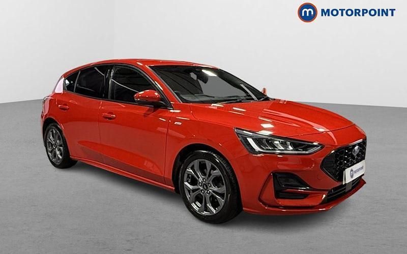Red Used 2023 Ford Focus ST-Line Hatchback | £14,699 (Fair price) - Image 1/4