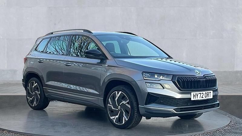 Grey Used 2022 Skoda Karoq SportLine SUV | £22,450 (Fair price) - Image 1/4