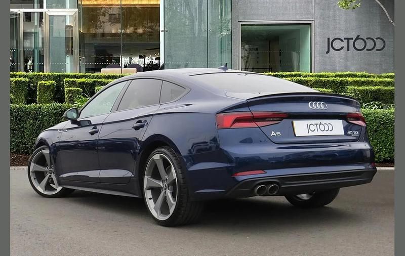 Used Audi A5 Sportback Black Edition 187 HP (137 kW) 2020 Blue Hatchback