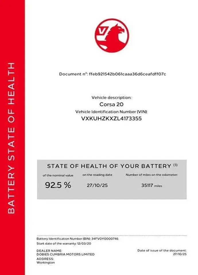 Second-hand Vauxhall Corsa-e Elite 100 kW (136 CP) 2020 Albastru Hatchback