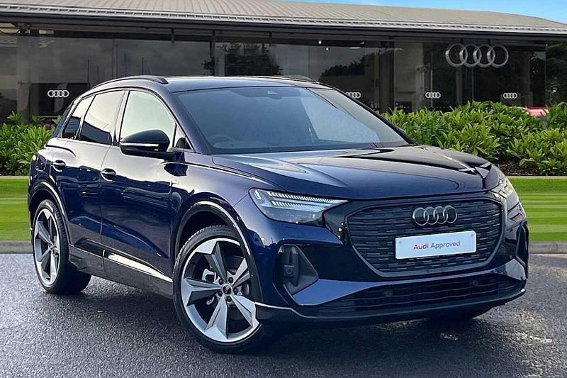 Blue Used 2025 Audi Q4 e-tron Black Edition SUV | £41,990 - Image 1/4