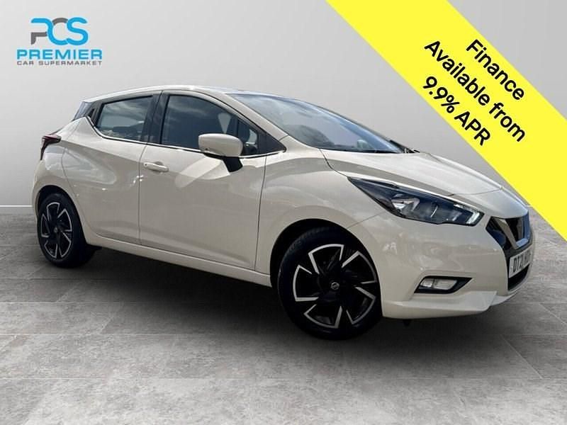 White Used 2021 Nissan Micra Acenta Hatchback | £9,795 (Fair price) - Image 1/3