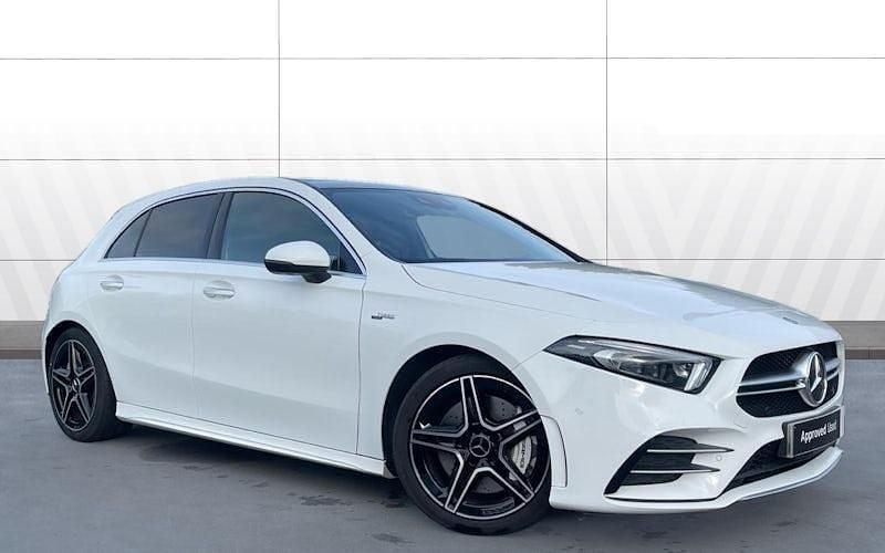 Used 2022 Mercedes A35 AMG Premium Plus Hatchback | £29,136 (Good price) - Image 1/4