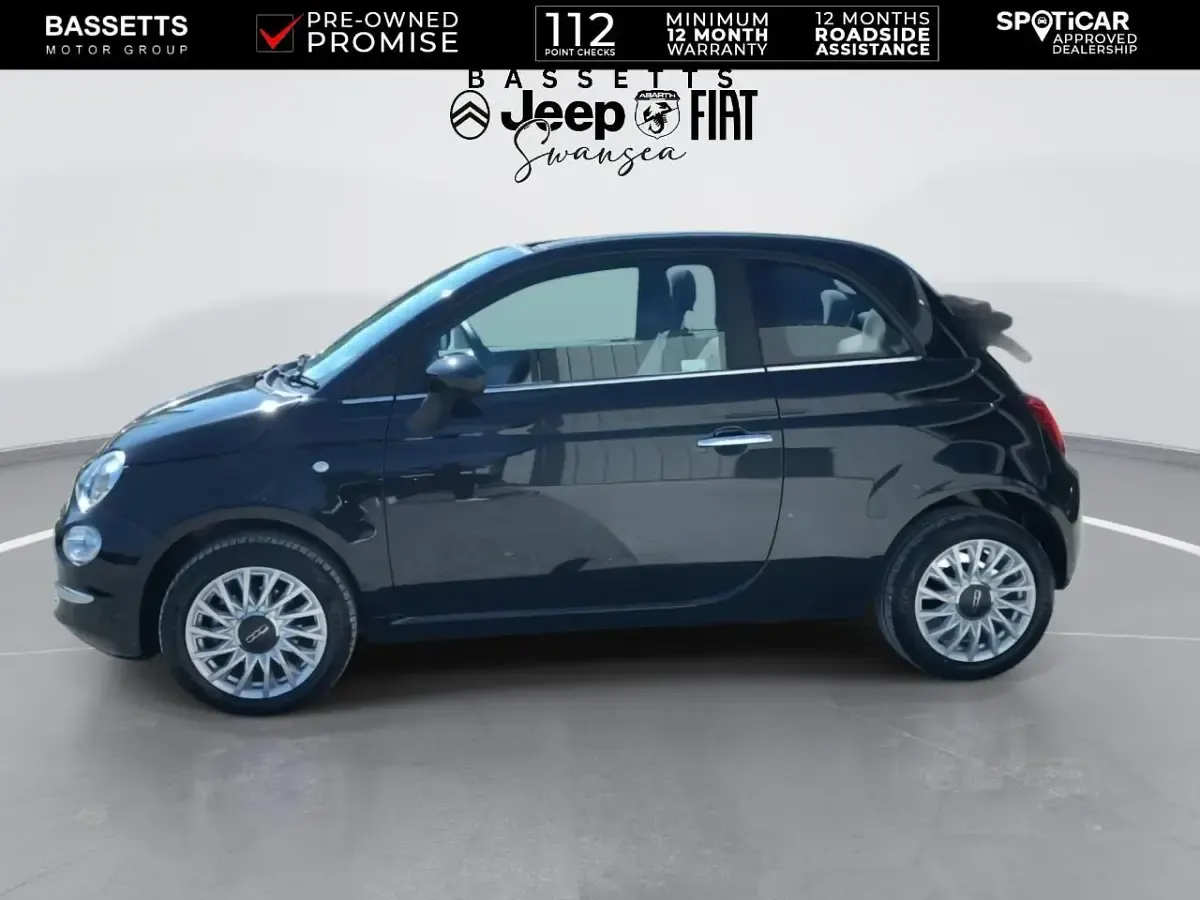 Used Fiat 500C S 70 HP (51 kW) 2025 Black Cabriolet