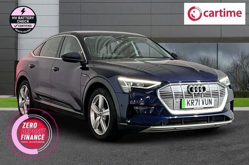 Blue Used 2021 Audi e-tron Design SUV | £22,599 (Fair price) - Image 1/4