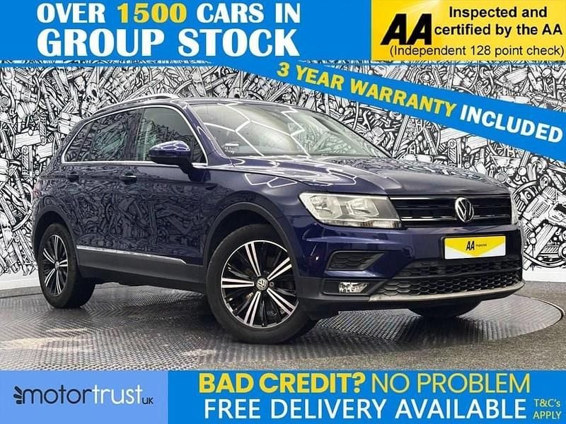 Used VW Tiguan SE 130 HP (95 kW) 2019 Blue SUV