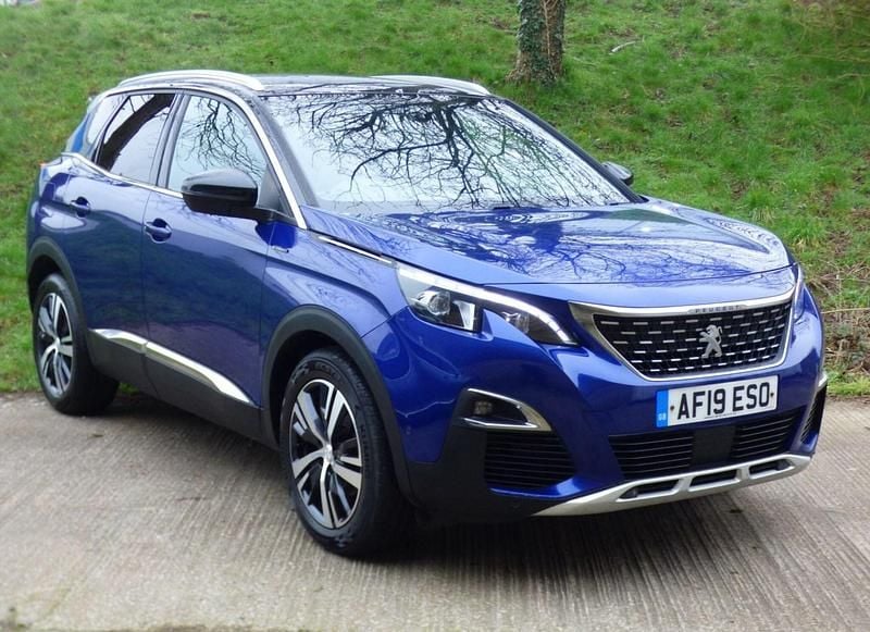 Used Peugeot 3008 GT-line 130 HP (95 kW) 2019 Blue SUV