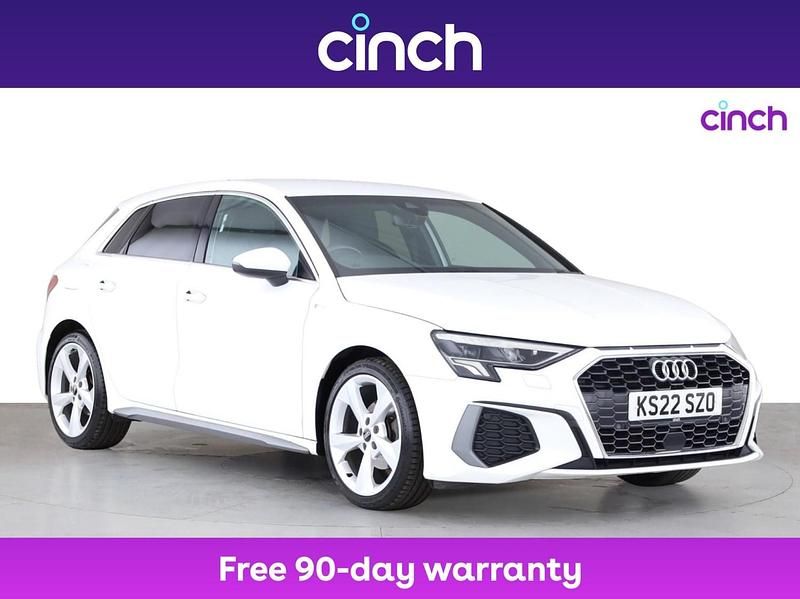 White Used 2022 Audi A3 S-Line Hatchback | £19,639 (Fair price) - Image 1/3