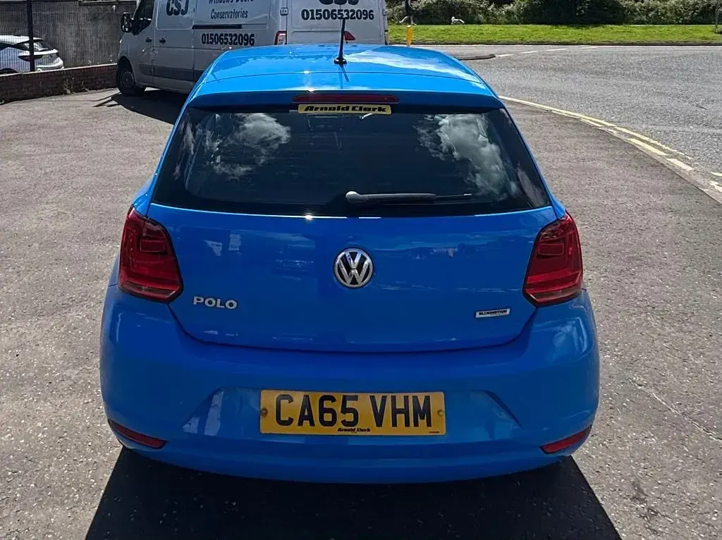 Used VW Polo SE 60 HP (44 kW) 2016 Blue Hatchback