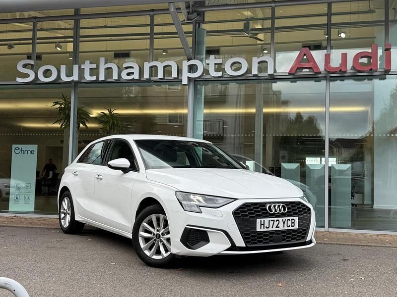 White Used 2022 Audi A3 Sportback Black Edition Hatchback | £19,690 (Fair price) - Image 1/4