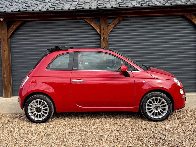 Used Fiat 500 Lounge 69 HP (50 kW) 2013 Red Cabriolet