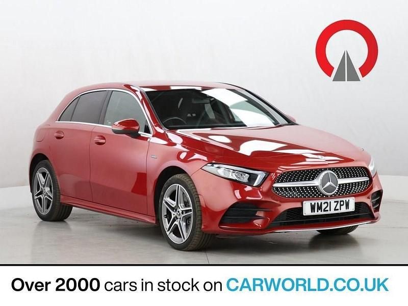 Red Used 2021 Mercedes A250 AMG line Hatchback | £18,367 (Good price) - Image 1/3