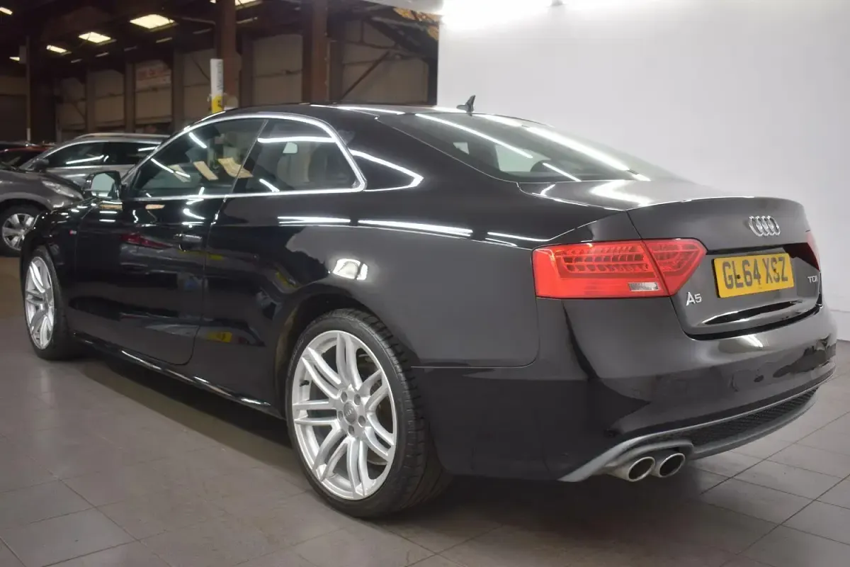 Used Audi A5 S-Line 177 HP (130 kW) 2015 Black Coupe