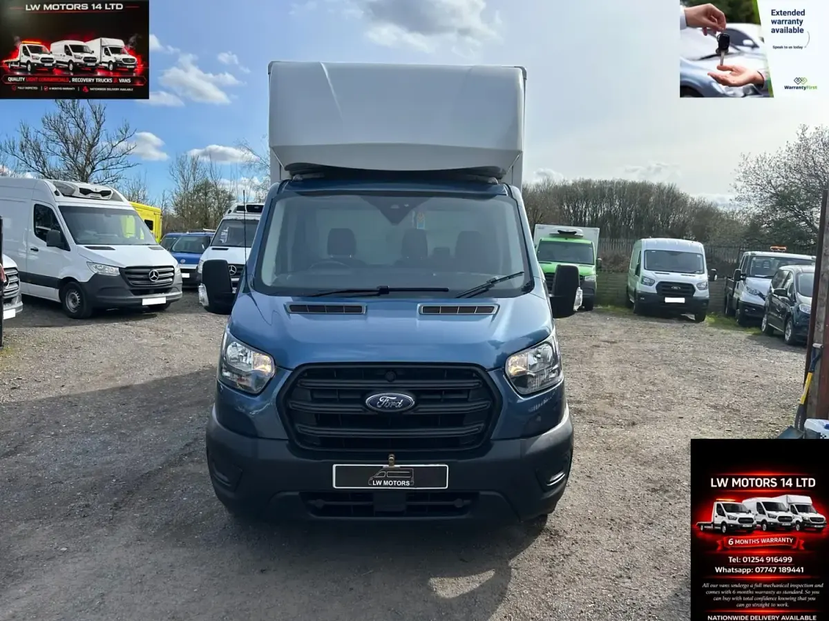 Second-hand Ford Transit 130 CP (95 kW) 2022 Albastru Cabrio