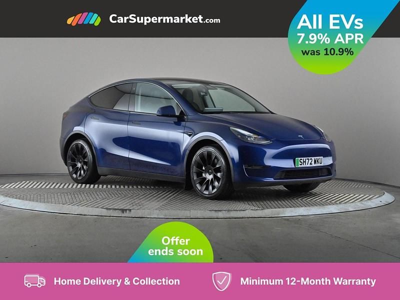Blue Used 2022 Tesla Model Y Long Range SUV | £25,697 (Fair price) - Image 1/4