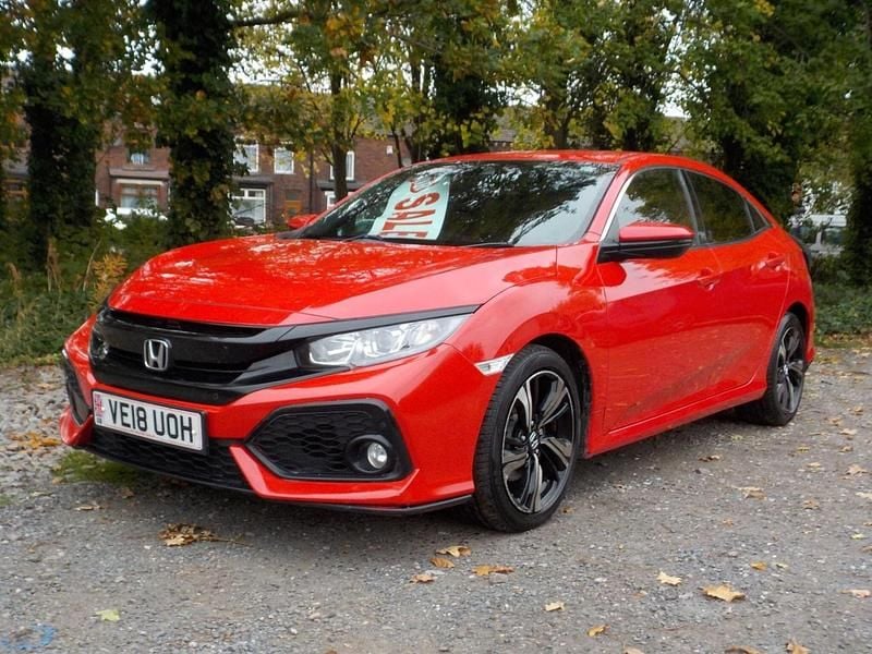 Red Used 2018 Honda Civic SR Hatchback | £8,395 (Fair price) - Image 1/4