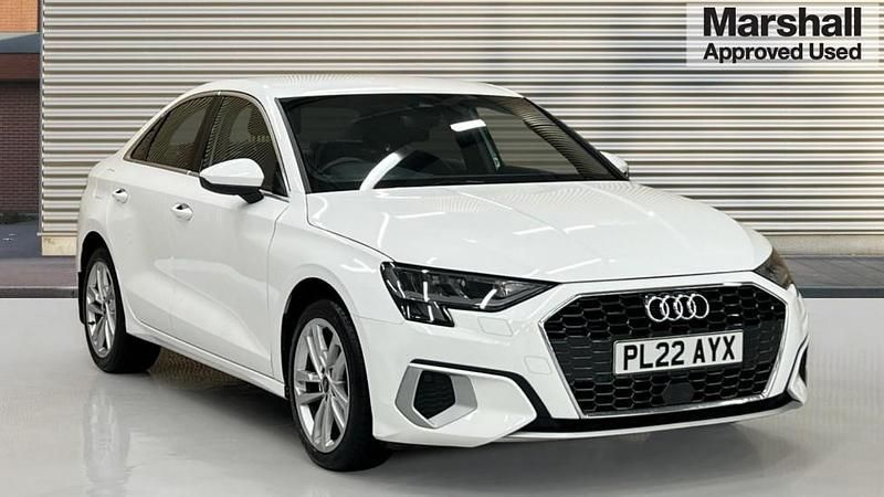 White Used 2022 Audi A3 Sport Sedan | £20,750 (Good price) - Image 1/4