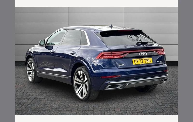 Used Audi Q8 S-Line 340 HP (250 kW) 2022 Blue SUV