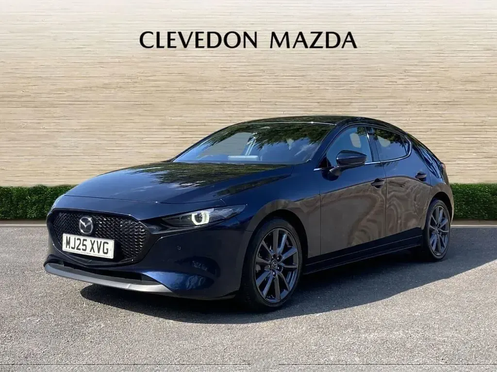Used Mazda 3 Exclusive-Line 140 HP (102 kW) 2025 Blue Hatchback