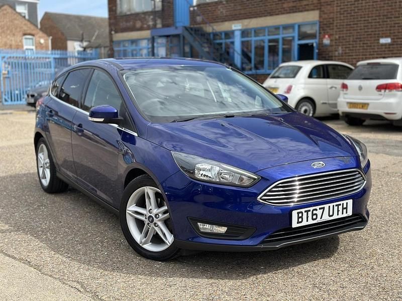 Blue Used 2017 Ford Focus Zetec Hatchback | £6,395 (Fair price) - Image 1/4