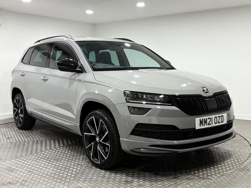 Grey Used 2021 Skoda Karoq SportLine SUV | £21,995 (A bit pricey) - Image 1/2