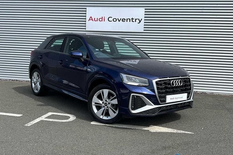 Navarra blue metallic Used 2023 Audi Q2 S-Line SUV | £24,290 (Fair price) - Image 1/4
