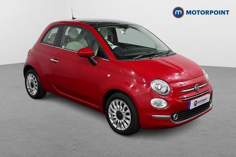 Red Used 2018 Fiat 500 Lounge Hatchback | £6,799 (Fair price) - Image 1/4