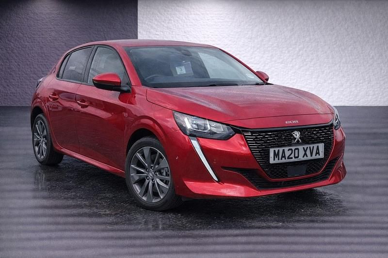 Used Peugeot e-208 Allure 100 kW (136 HP) 2020 Red Hatchback