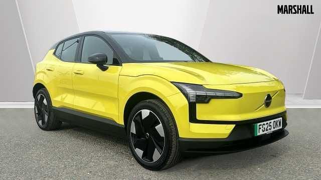 Metallic moss yellow Used 2024 Volvo EX30 Plus SUV | £25,480 (Fair price) - Image 1/3