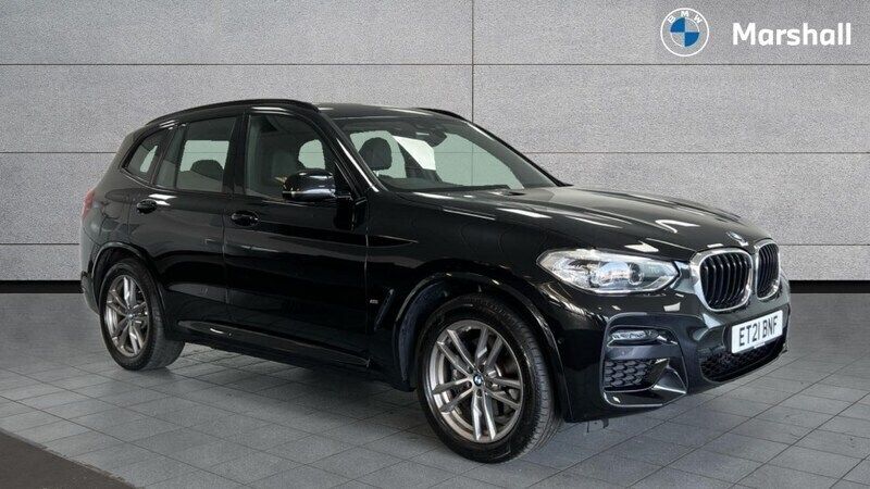 Black sapphire Used 2021 BMW X3 M Sport SUV | £26,562 (Super price) - Image 1/4
