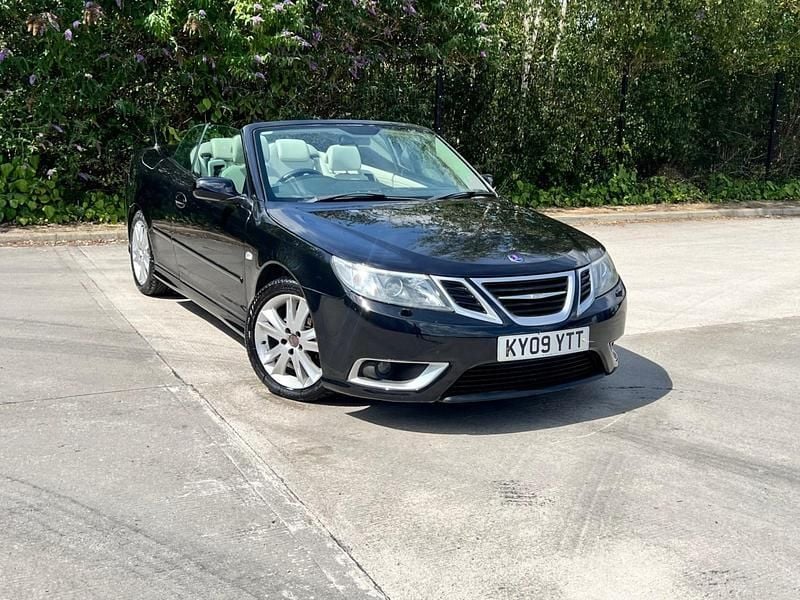 Black Used 2009 Saab 9-3 Cabriolet Aero Cabriolet | £6,490 (Fair price) - Image 1/4