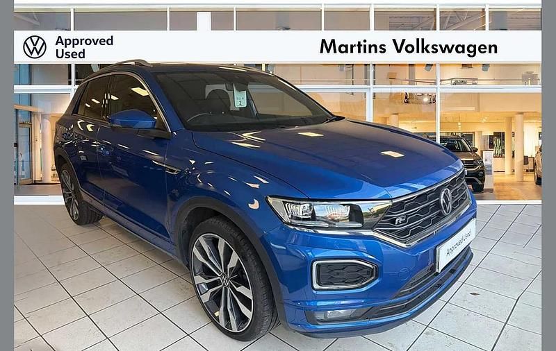 Used VW T-Roc R-line 150 HP (110 kW) 2021 Blue SUV
