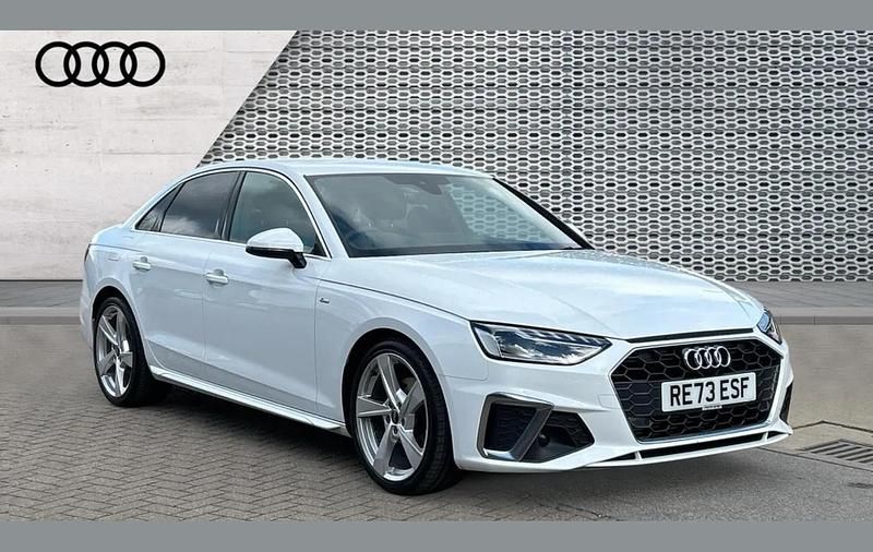 Used Audi A4 S-Line 150 HP (110 kW) 2023 White Sedan