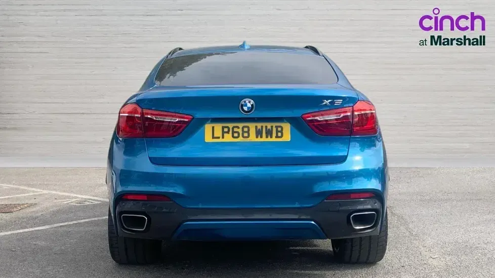Used BMW X6 M Sport 258 HP (189 kW) 2018 Blue SUV
