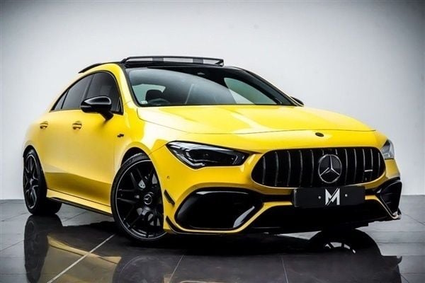 Yellow Used 2023 Mercedes CLA45 AMG AMG Coupe | £49,995 (Fair price) - Image 1/4