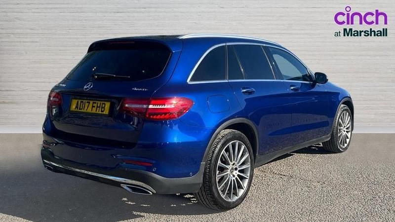 Used Mercedes GLC220 AMG line 170 HP (125 kW) 2017 Blue SUV