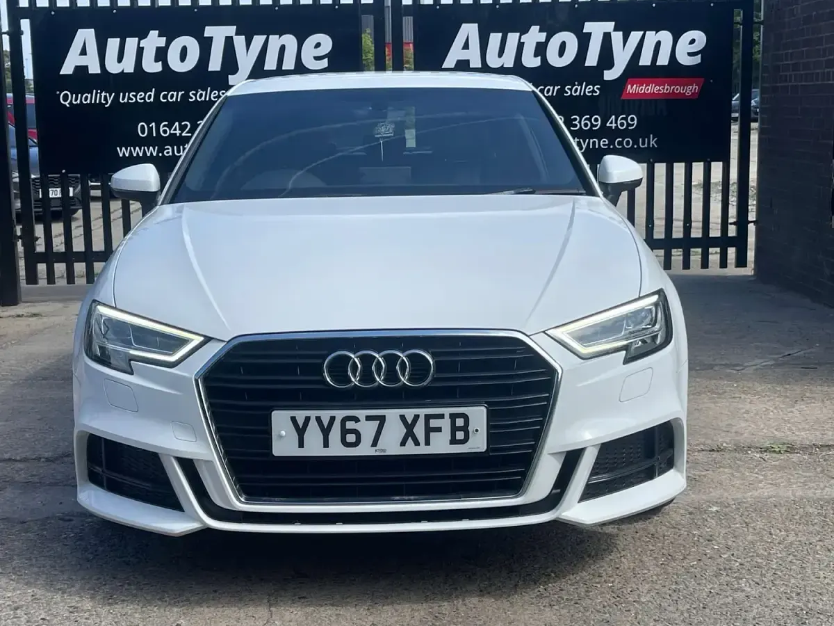 Used Audi A3 S-Line 150 HP (110 kW) 2017 White Hatchback