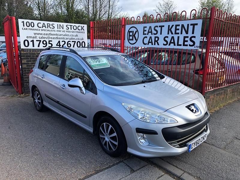 Silver Used 2010 Peugeot 308 S Estate | £3,500 (Expensive) - Image 1/4