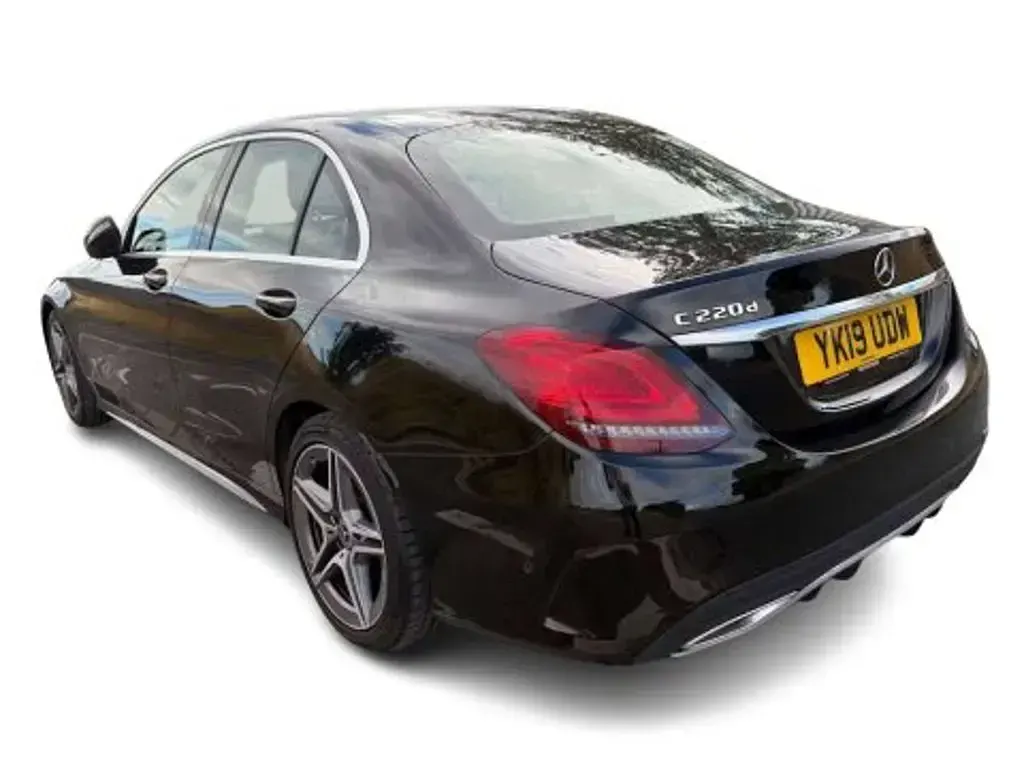 Used Mercedes C220 AMG line 194 HP (142 kW) 2019 Black Sedan