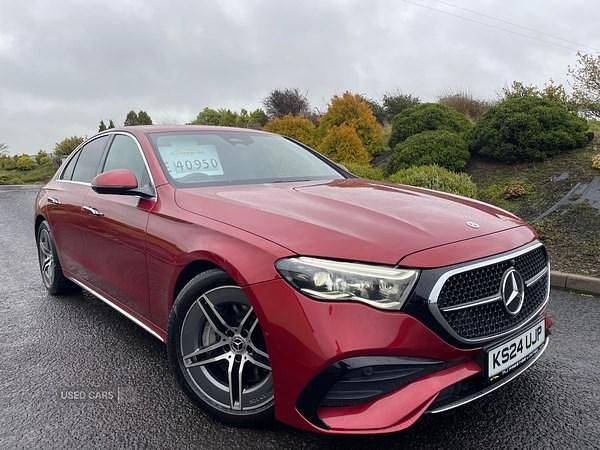 Red Used 2024 Mercedes E220 Advanced Sedan | £40,950 (Fair price) - Image 1/4