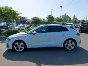 Used Audi A3 S-Line 150 HP (110 kW) 2024 White Hatchback