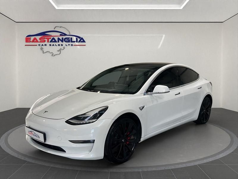 Used Tesla Model 3 Performance 82 kW (112 HP) 2019 White Sedan